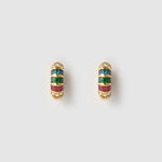 Brinco Hallie Multicolor - Ouro 18K | SILLENE