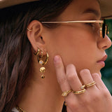 Brinco Indie - Ouro 18K | SILLENE - uso