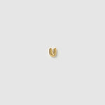 Brinco Inicial Unitário - Ouro 18K | SILLENE - Letra U
