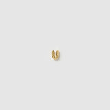 Brinco Inicial Unitário - Ouro 18K | SILLENE - Letra U
