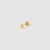 Brinco Inicial Unitário - Ouro 18K | SILLENE - Letra B - detalhe