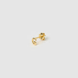 Brinco Inicial Unitário - Ouro 18K | SILLENE - Letra G - detalhe