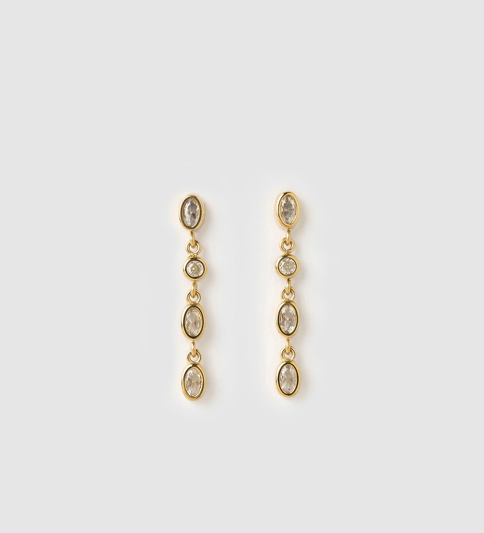 Brinco Isadora Cristal - Ouro 18K | SILLENE