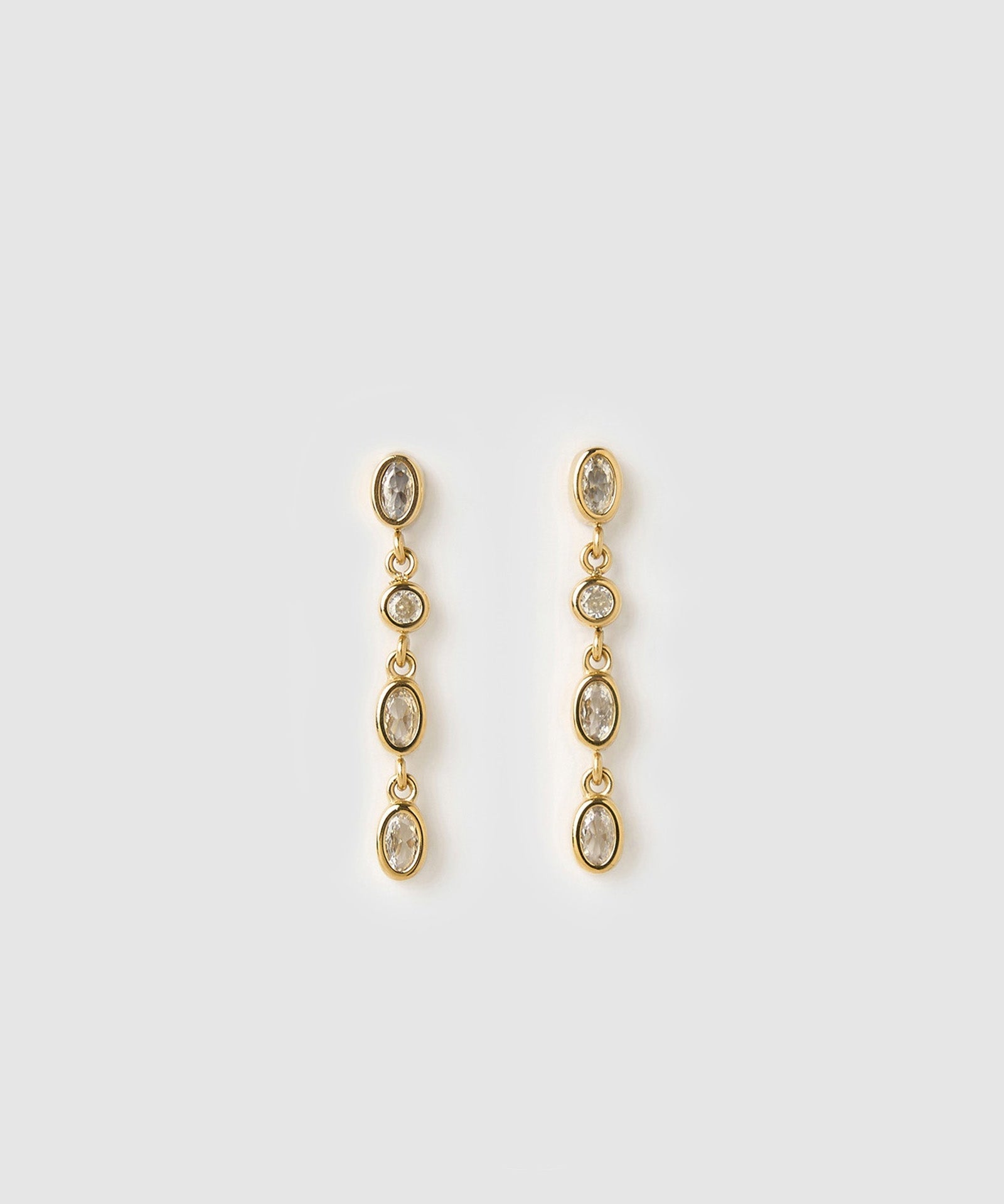 Brinco Isadora Cristal - Ouro 18K | SILLENE