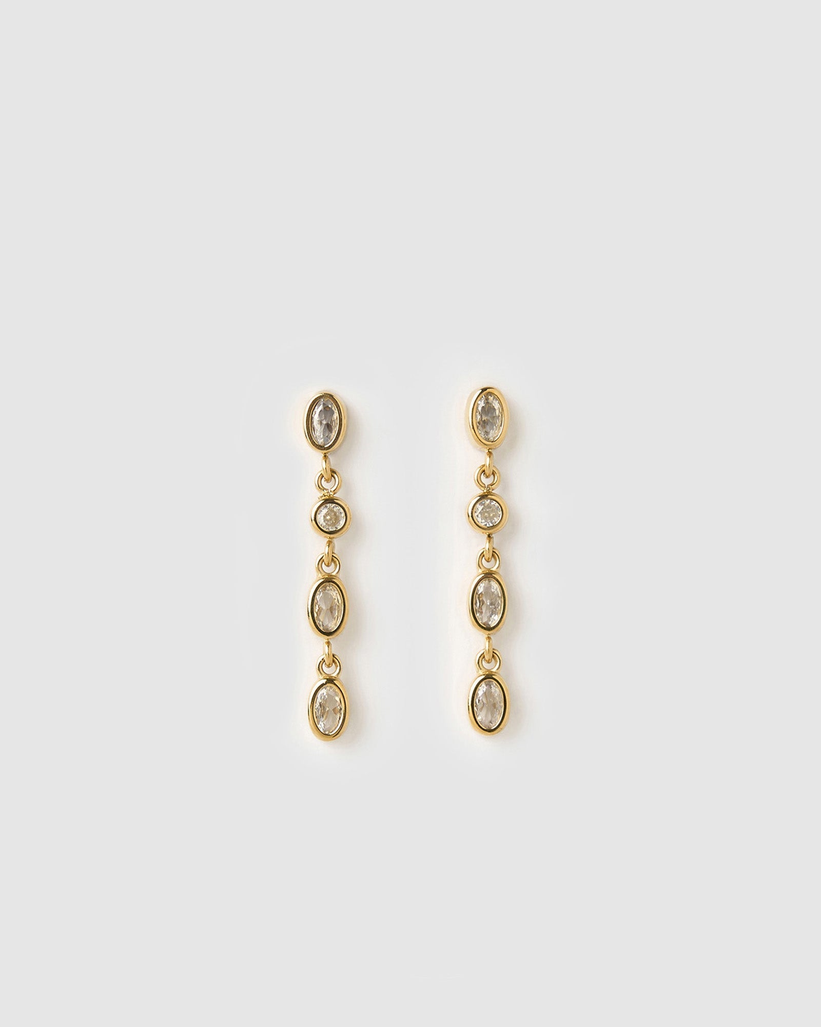 Brinco Isadora Cristal - Ouro 18K | SILLENE