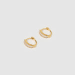 Brinco Khloe Esmeralda - Ouro 18K | SILLENE