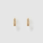 Brinco Khloe Esmeralda - Ouro 18K | SILLENE