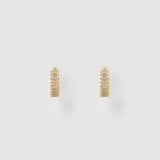 Brinco Khloe Esmeralda - Ouro 18K | SILLENE