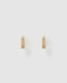 Brinco Khloe Esmeralda - Ouro 18K | SILLENE