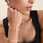 Brinco Laço Pérola - Ouro 18K | SILLENE
