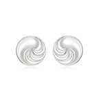 Brinco Leila Espiral - Ouro e Prata | SILLENE - acabamento em prata