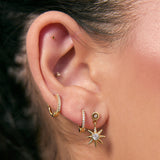 Brinco Lune - Ouro 18K | SILLENE - uso