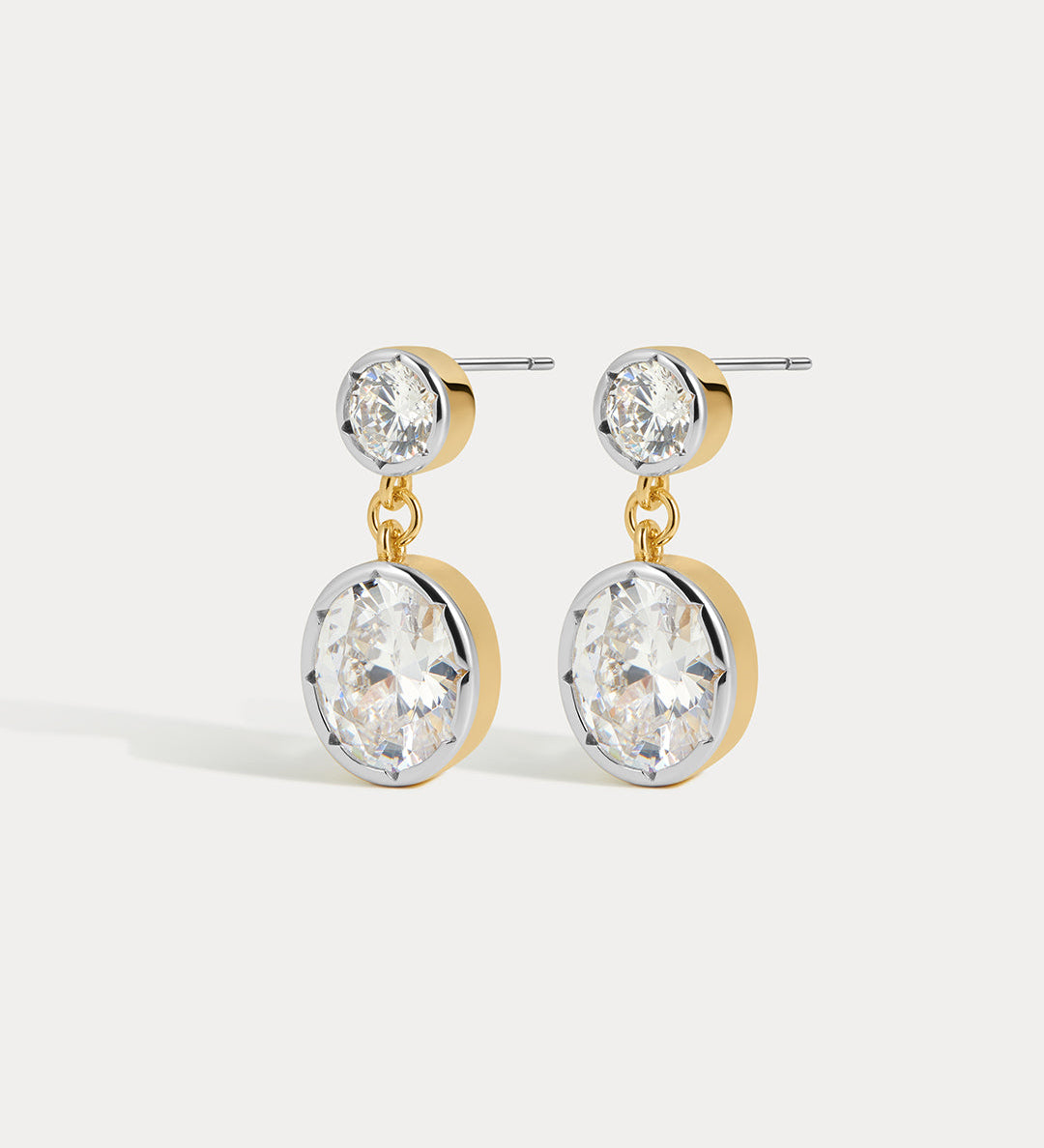 Brinco Marais Pendente com Zircônia - Ouro 18K | SILLENE