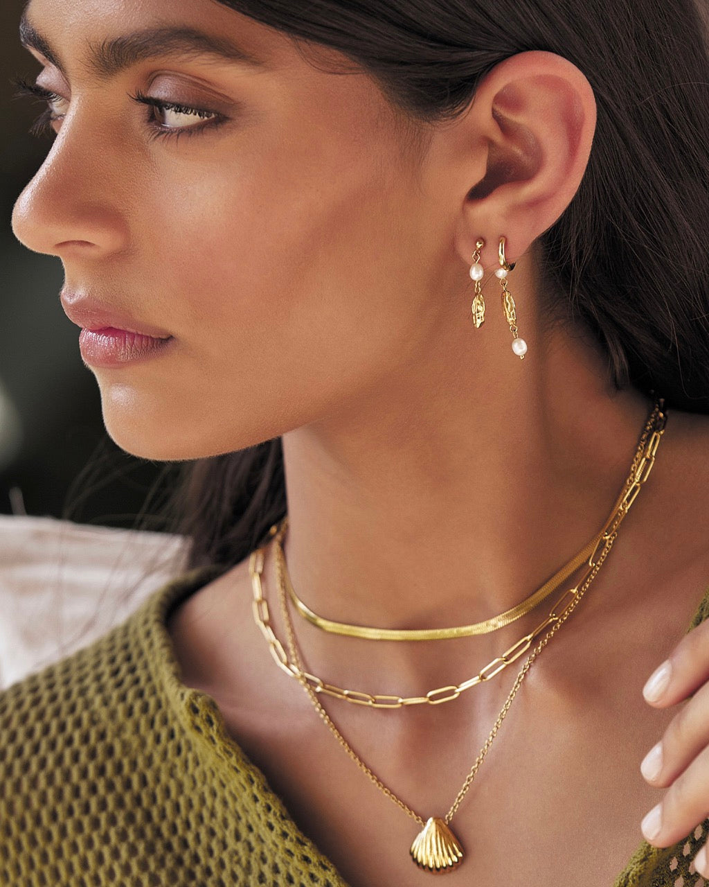 Brinco Mimi Pérola - Ouro 18K | SILLENE