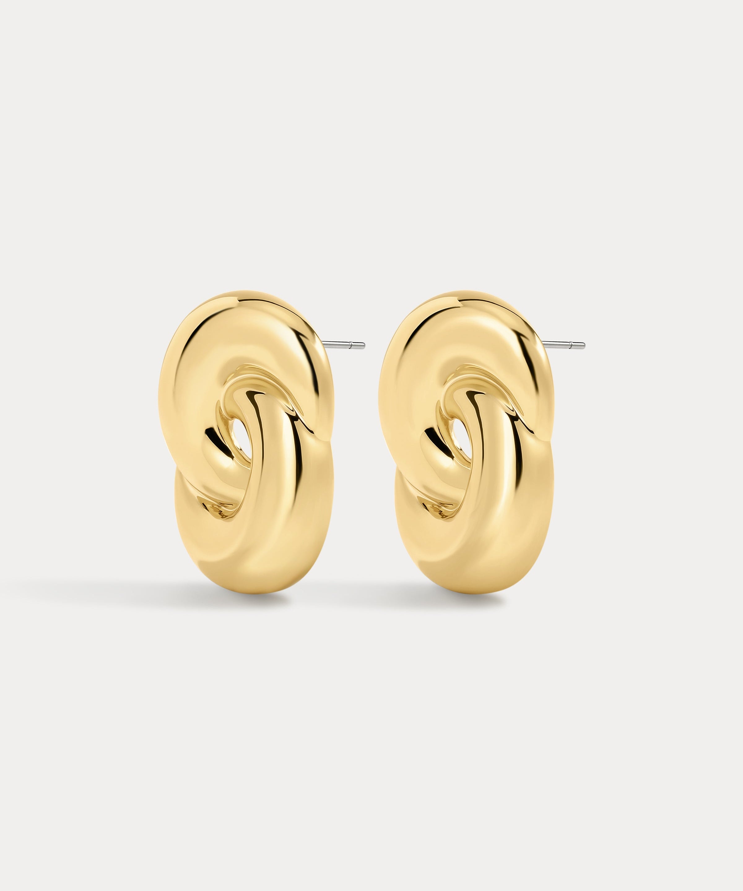 Brinco Nó Solstice - Ouro 18K | SILLENE