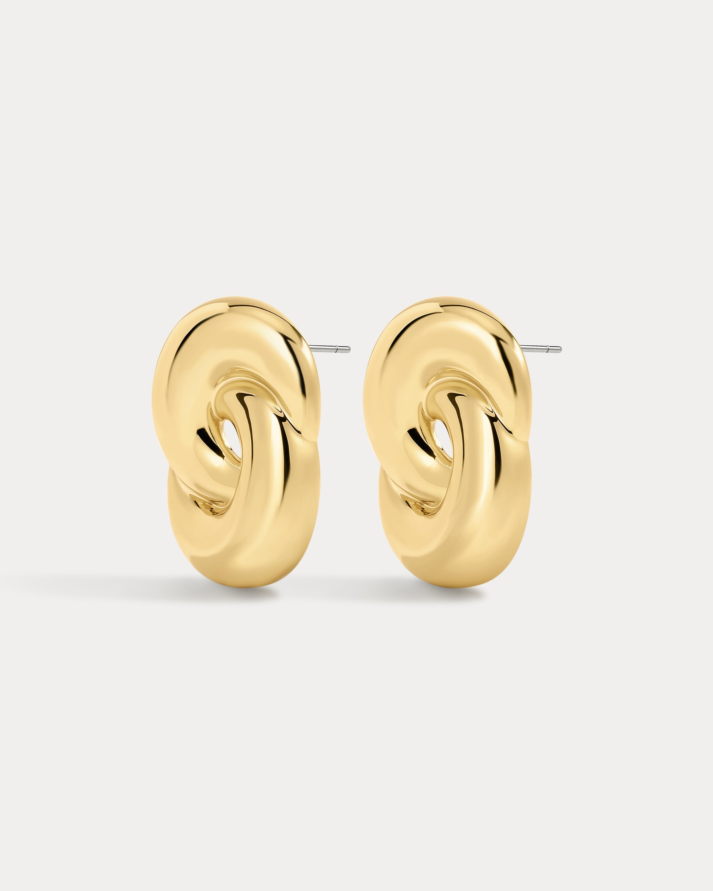 Brinco Nó Solstice - Ouro 18K | SILLENE