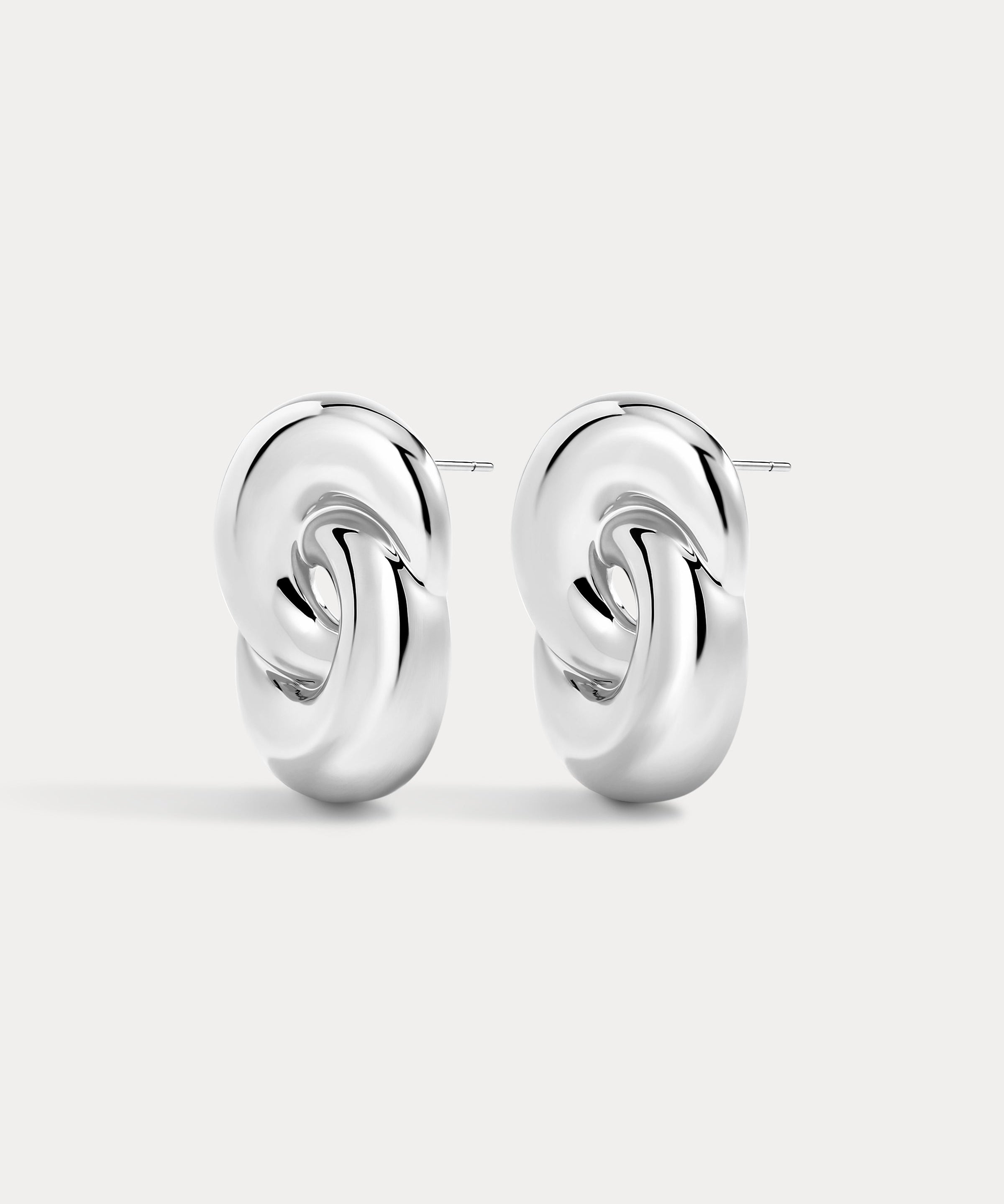 Brinco Nó Solstice - Prata | SILLENE