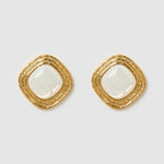 Brinco Ophelia Madrepérola - Ouro 18K | SILLENE