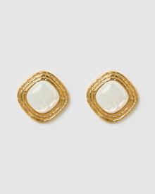 Brinco Ophelia Madrepérola - Ouro 18K | SILLENE