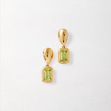 Brinco Pebble Pedra do Mês - Agosto (Peridoto) - Ouro 18K | SILLENE