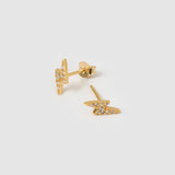 Brinco Raio Lightning - Ouro 18K | SILLENE