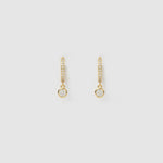 Brinco Rhodes Pedra - Ouro 18K | SILLENE