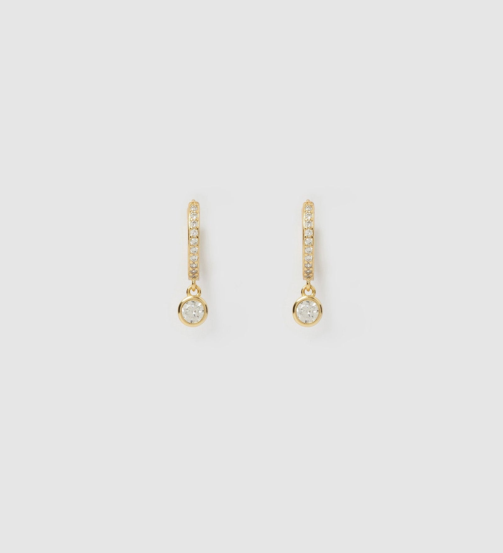 Brinco Rhodes Pedra - Ouro 18K | SILLENE