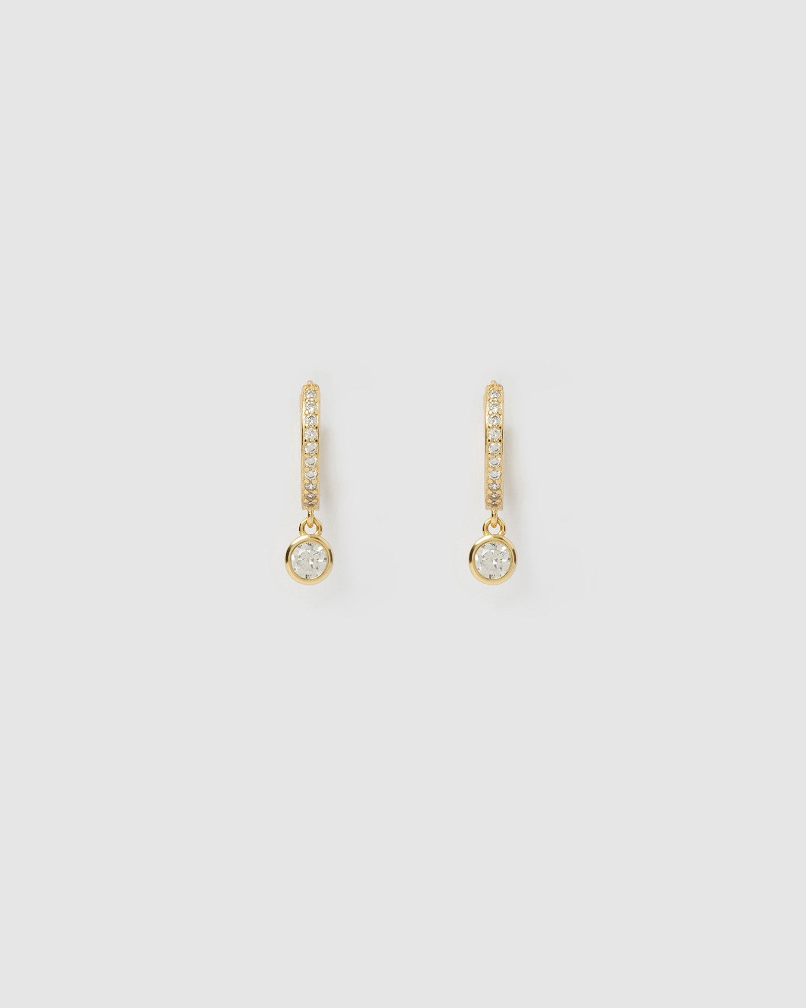 Brinco Rhodes Pedra - Ouro 18K | SILLENE
