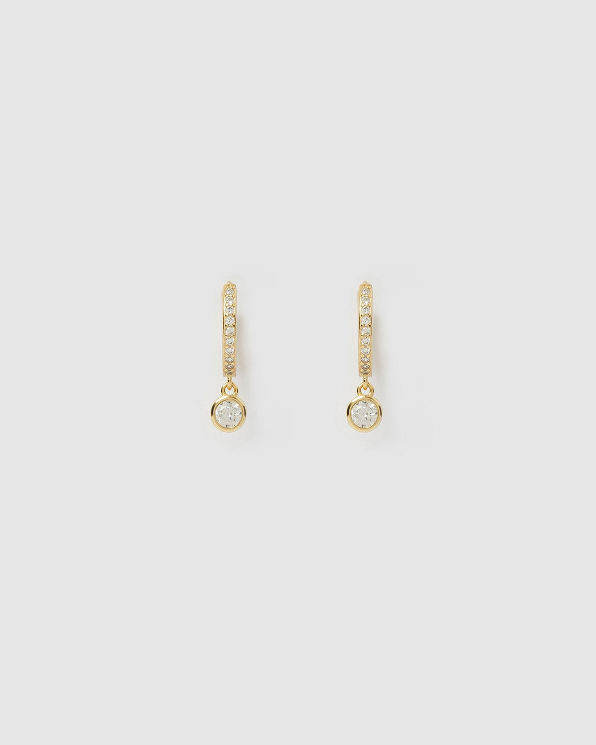 Brinco Rhodes Pedra - Ouro 18K | SILLENE