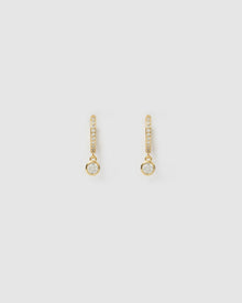 Brinco Rhodes Pedra - Ouro 18K | SILLENE