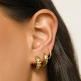 Brinco Rosalie - Ouro 18K | SILLENE - uso