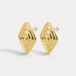 Brinco Seychelles Espiral Oversized - Ouro 18K | SILLENE