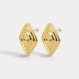Brinco Seychelles Espiral Oversized - Ouro 18K | SILLENE