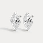 Brinco Seychelles Espiral Oversized - Prata | SILLENE