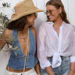 Brinco Sharpay - Ouro 18K | SILLENE - uso