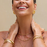 Brinco Tahnee - Ouro 18K | SILLENE - uso