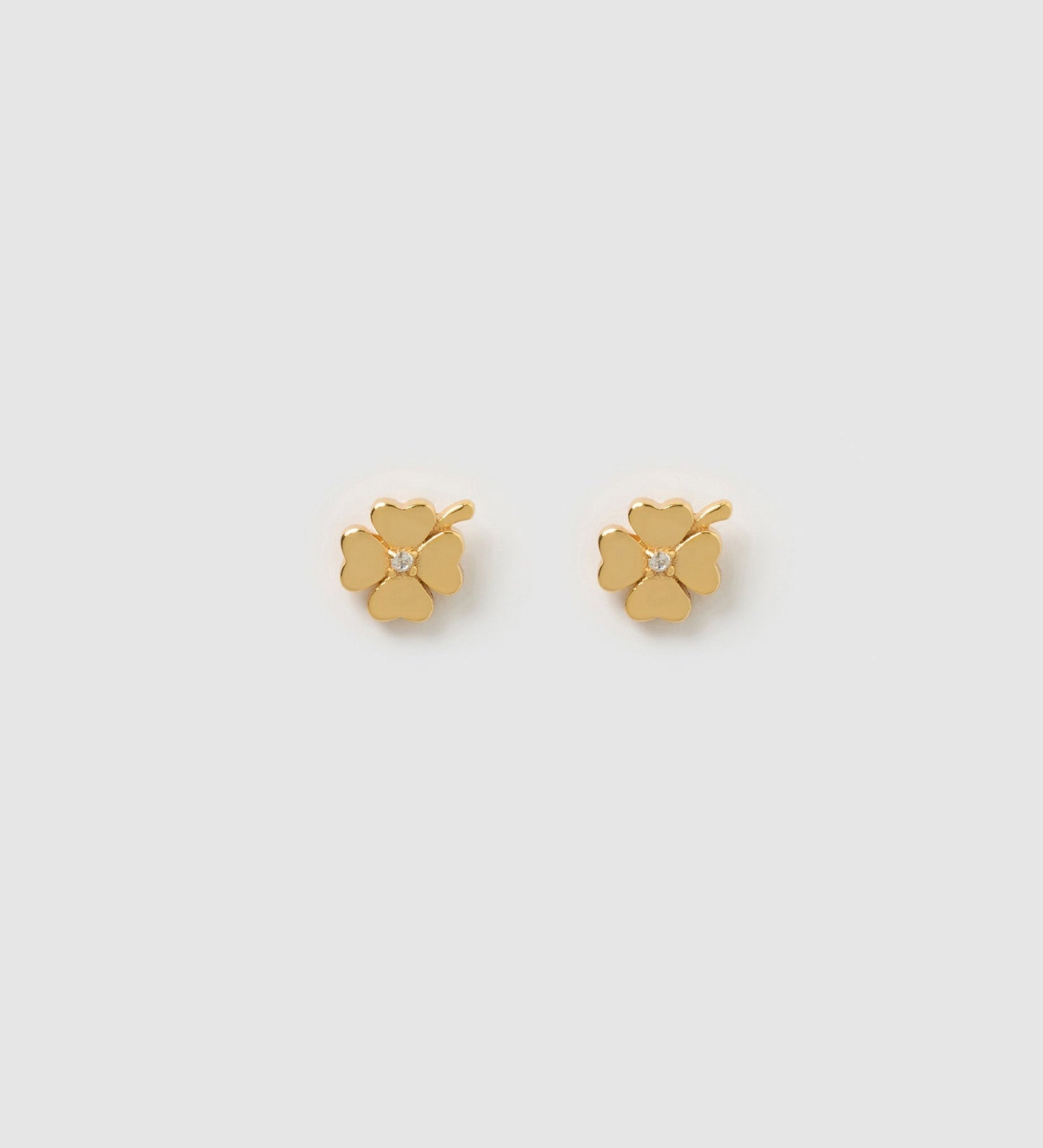 Brinco Trevo de Quatro Folhas - Ouro 18K | SILLENE