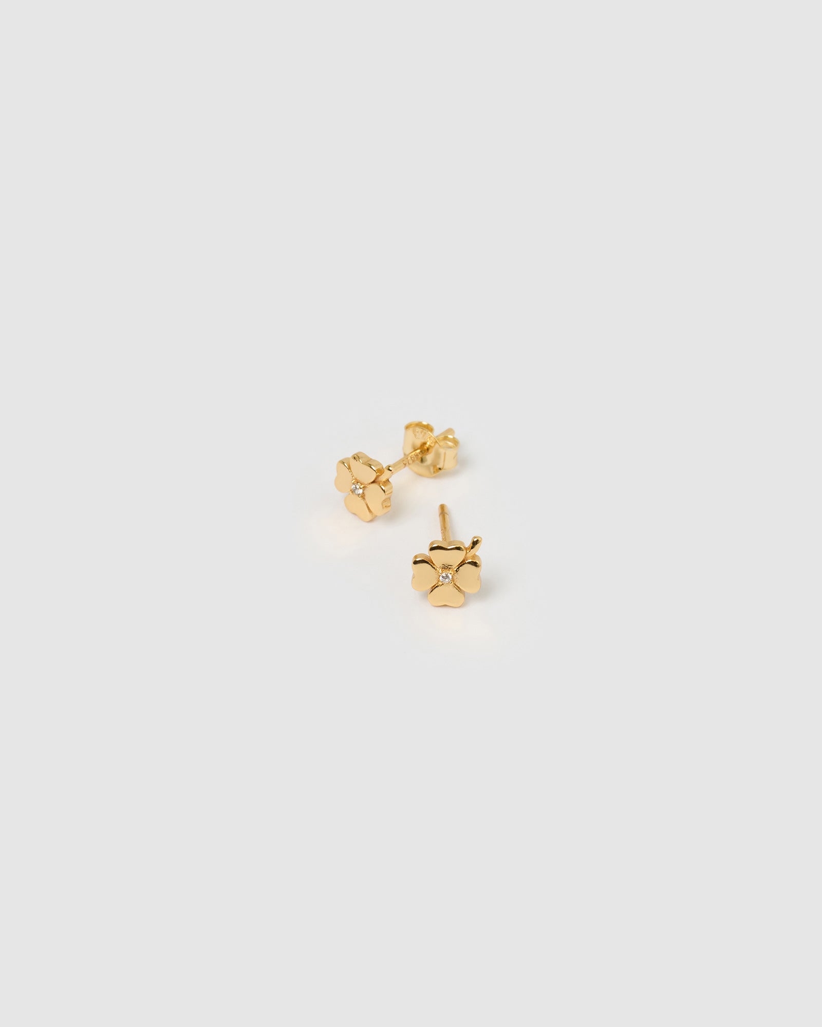 Brinco Trevo de Quatro Folhas - Ouro 18K - detalhe 03 | SILLENE