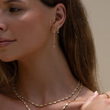 Brinco Yael - Ouro 18K | SILLENE - uso