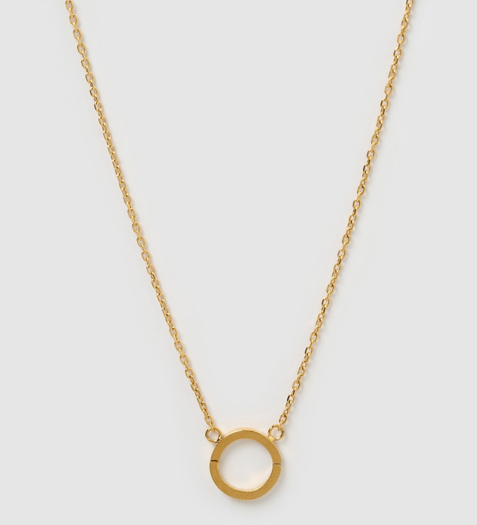 Colar Argola O - Ouro 18K | SILLENE