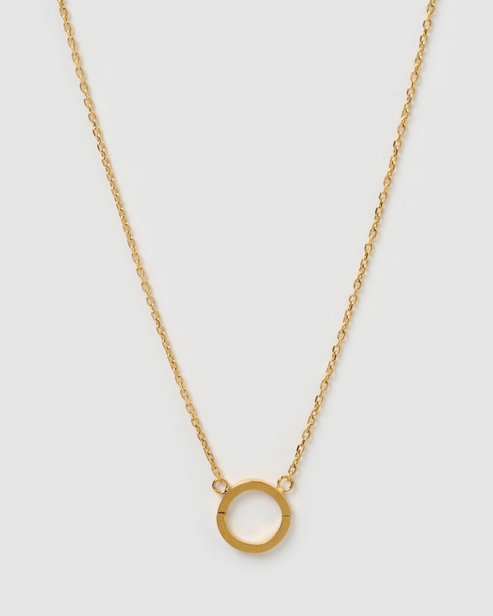 Colar Argola O - Ouro 18K | SILLENE