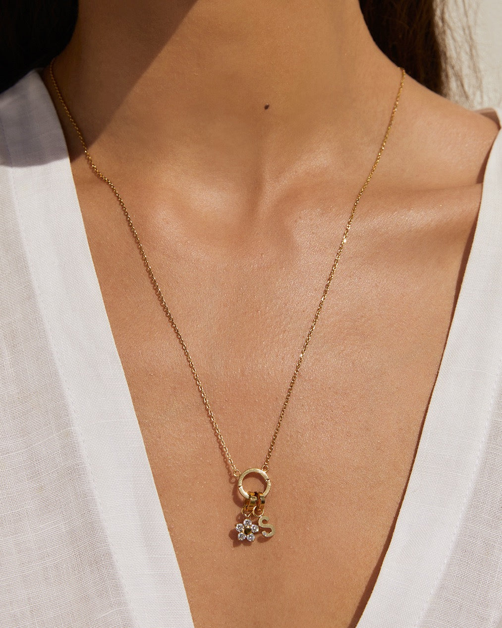 Colar Argola O - Ouro 18K | SILLENE