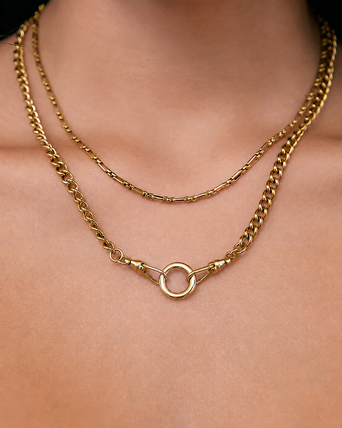 Colar Argola Rue - Ouro 18K | SILLENE
