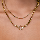 Colar Argola Rue - Ouro 18K | SILLENE