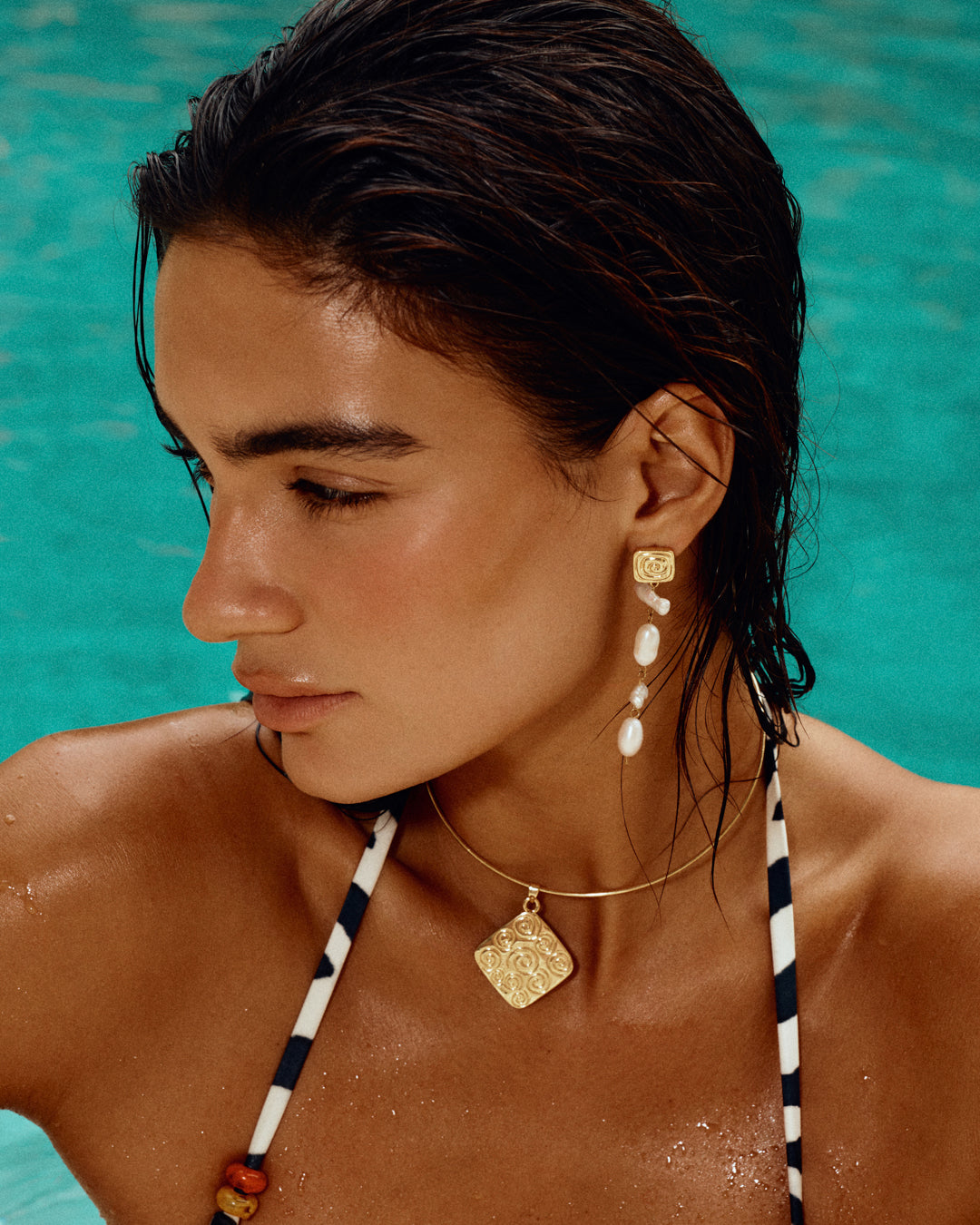Colar Choker Seychelles - Ouro 18K - detalhe 02 | SILLENE