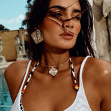 Colar Choker Seychelles - Prata - detalhe 02 | SILLENE