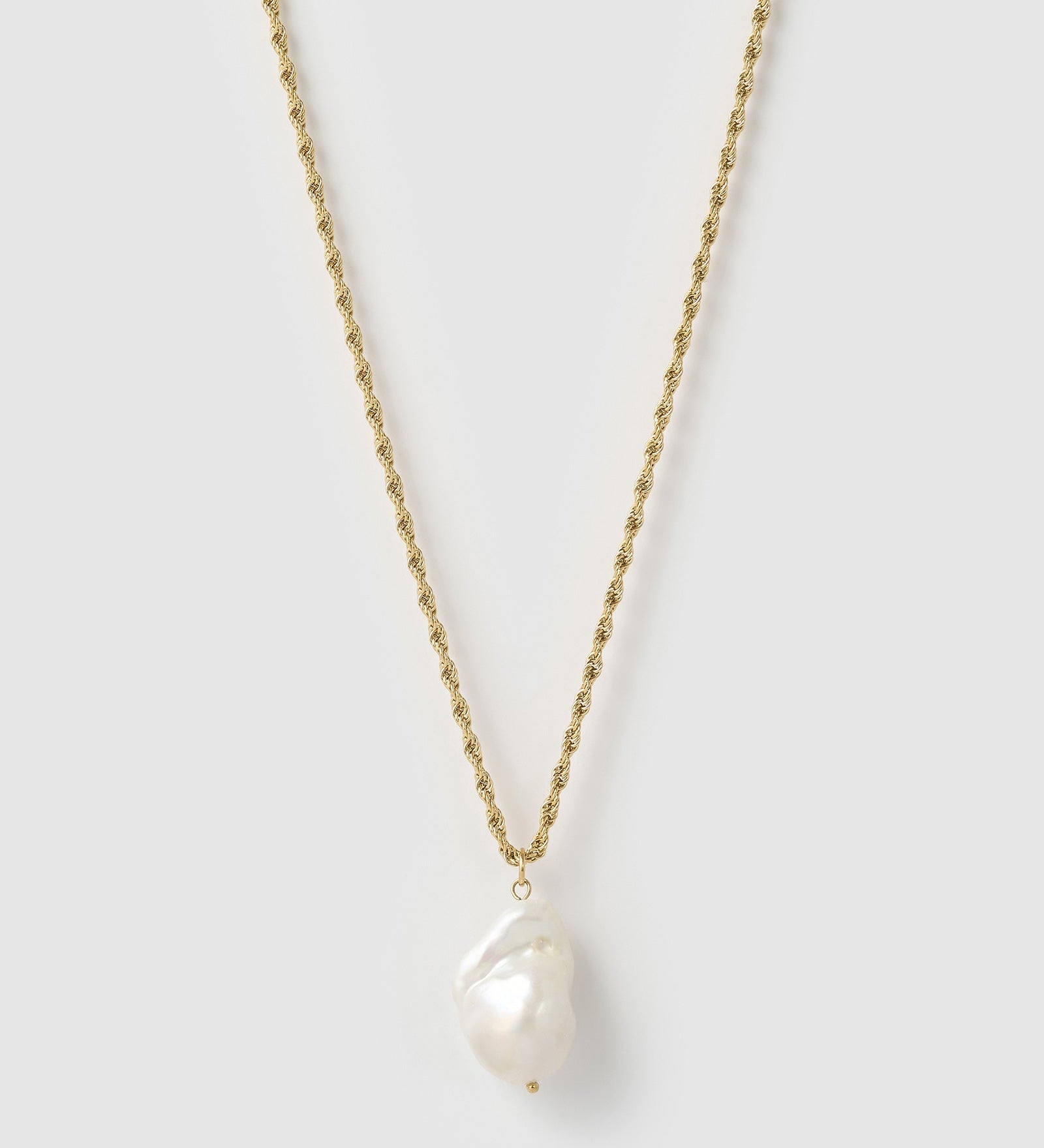 Colar Corda Pérola Abigail - Ouro 18K | SILLENE