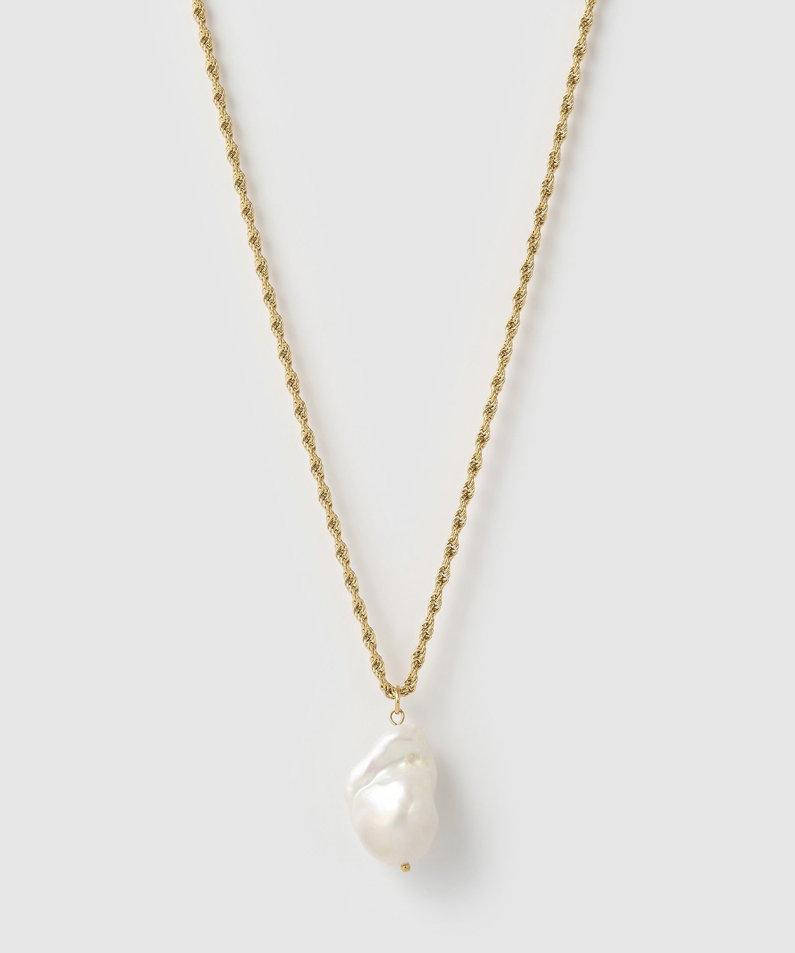 Colar Corda Pérola Abigail - Ouro 18K | SILLENE