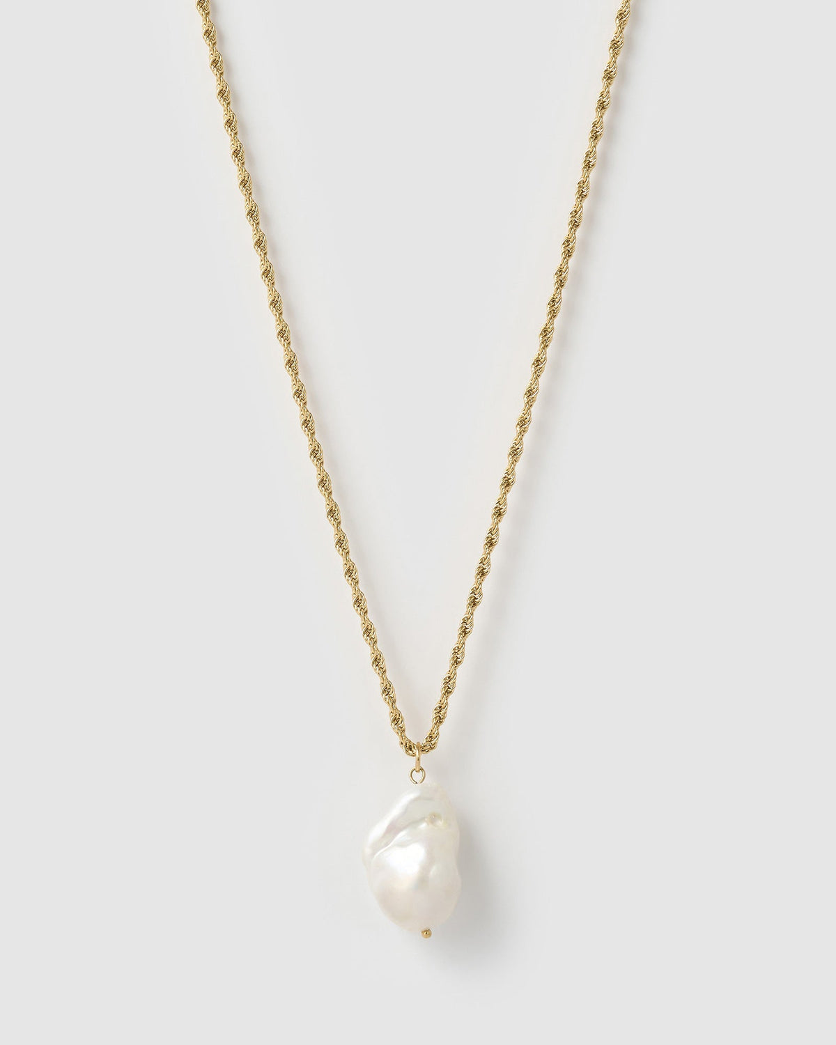 Colar Corda Pérola Abigail - Ouro 18K | SILLENE