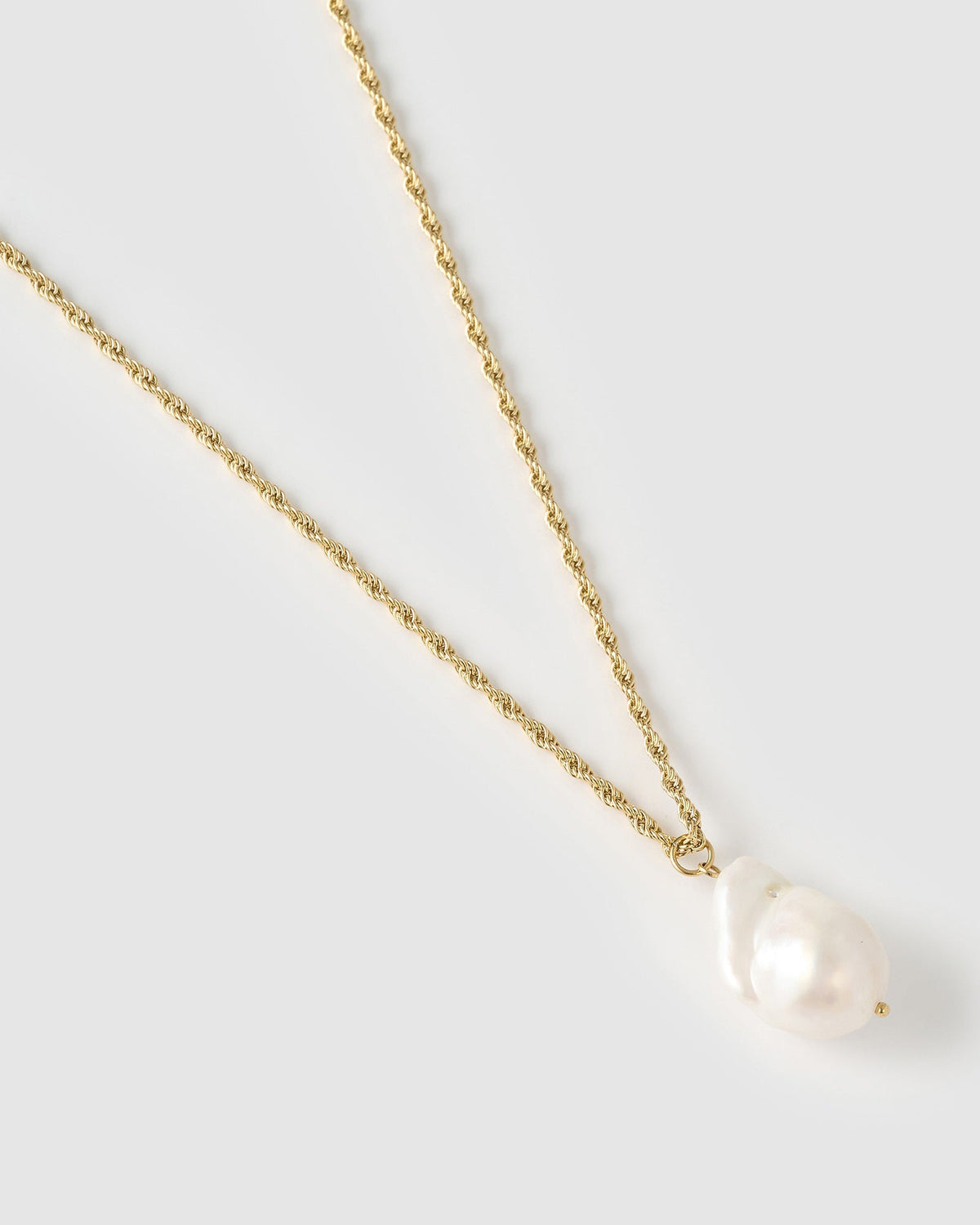 Colar Corda Pérola Abigail - Ouro 18K | SILLENE